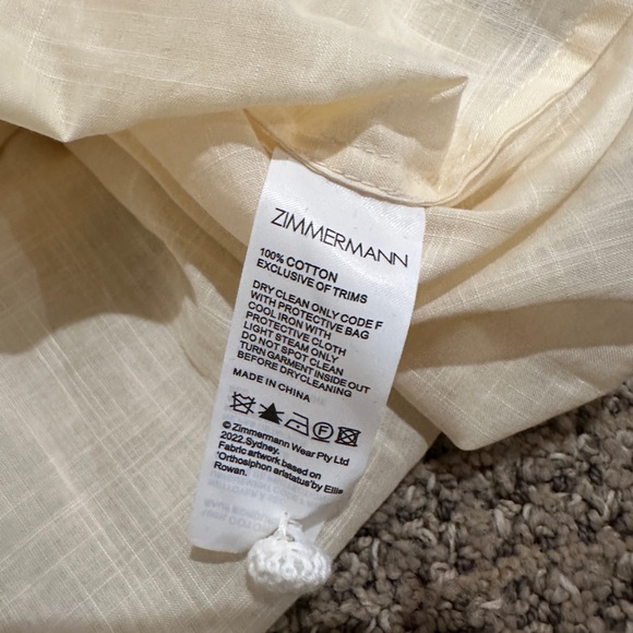 ZIMMERMANN Eyelet Lace Blouse NWOT Size 1 - Picture 7 of 7